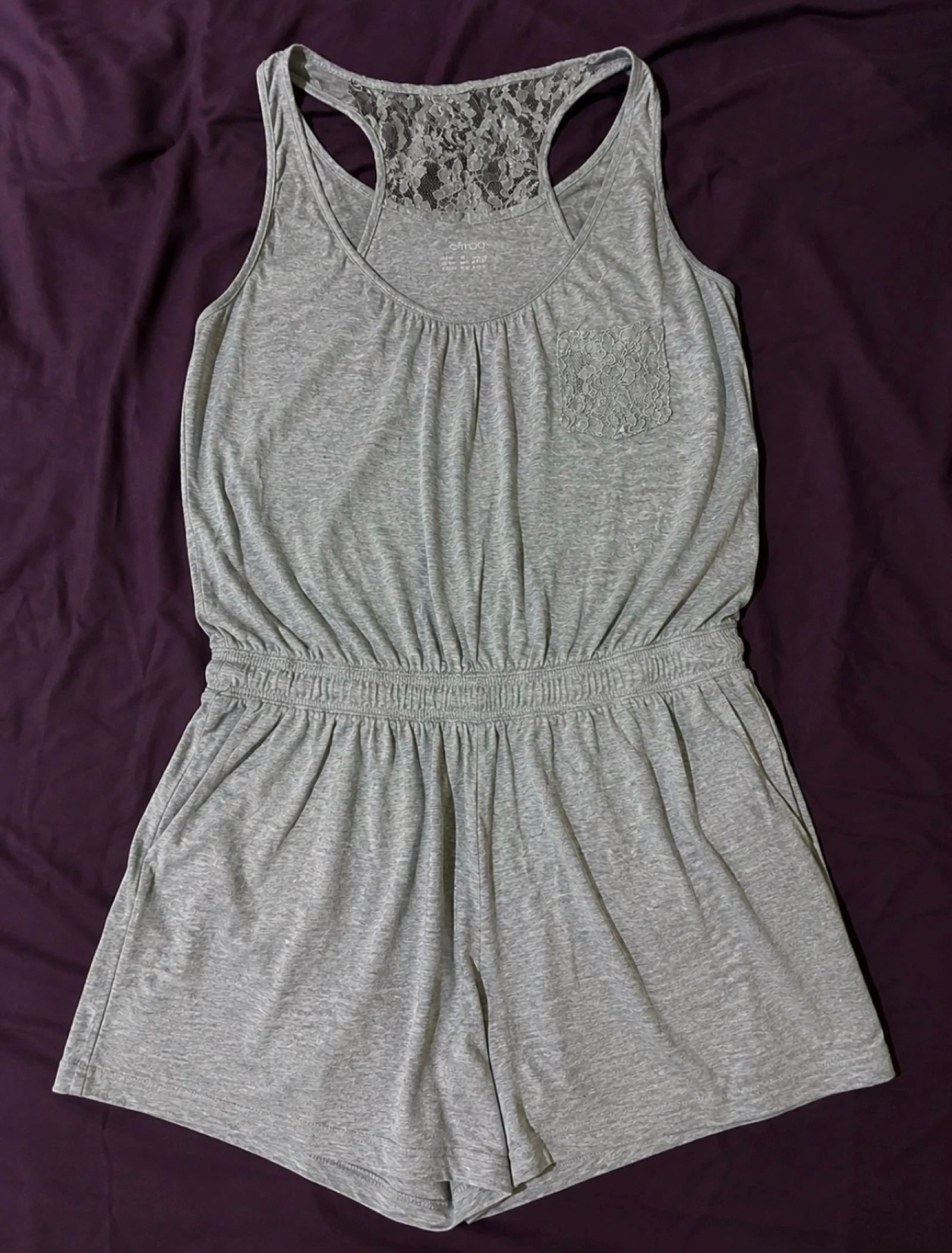 Esmara grey lace-up back and pocket casual style skort size 36/38 – photo 2